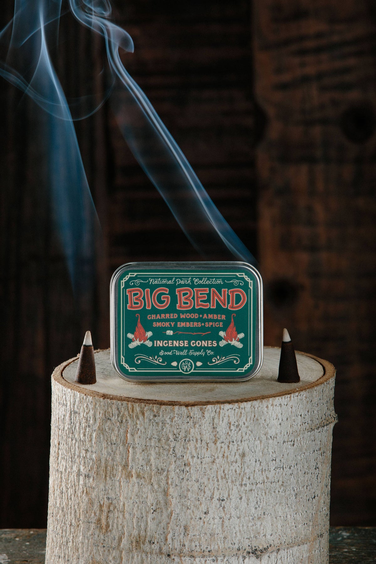 Good Well Supply Co: Big Bend Incense - Charred Wood Smoky Embers Amber + Spice