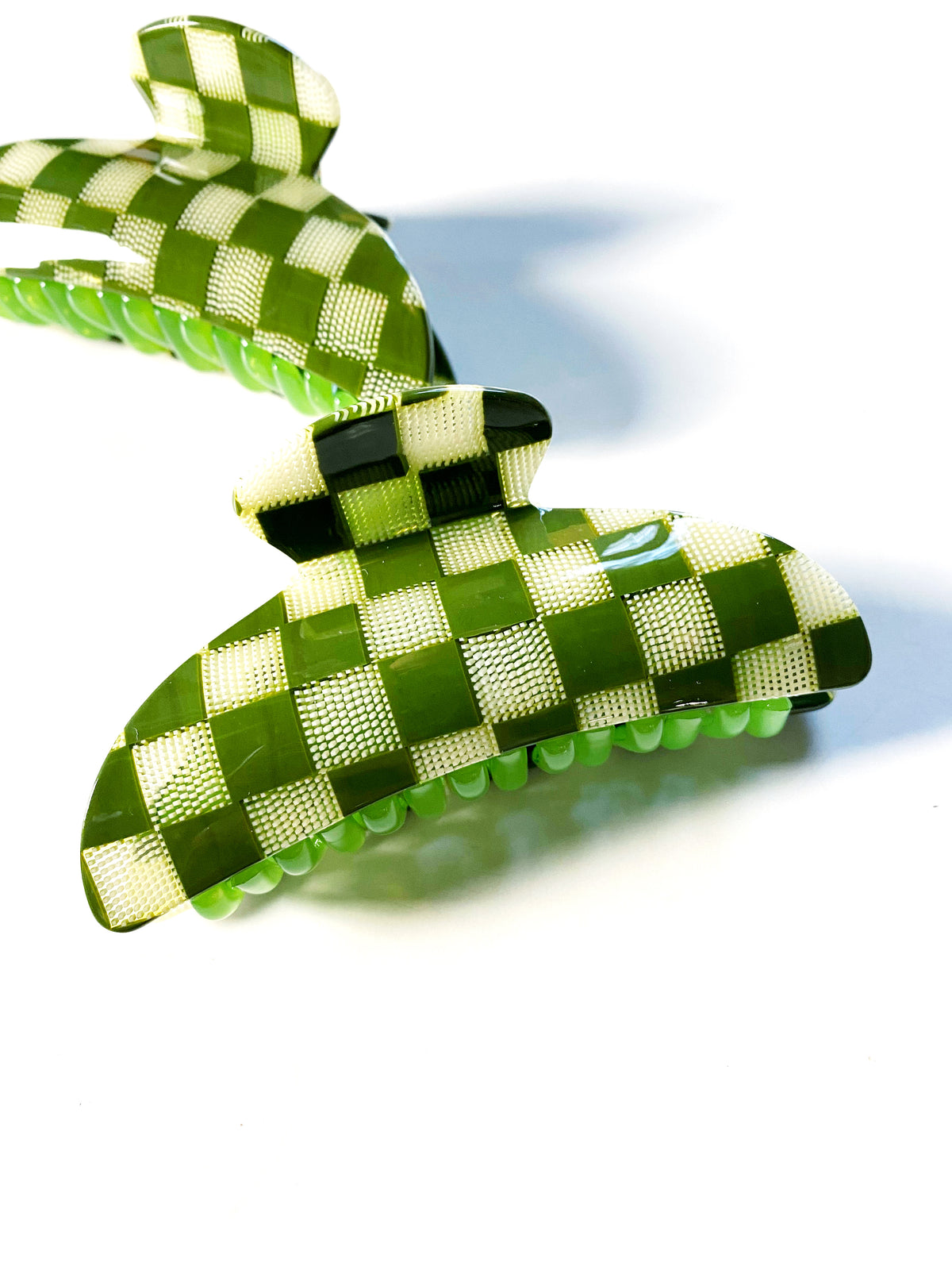 Midi Heirloom Claw - Green Checker