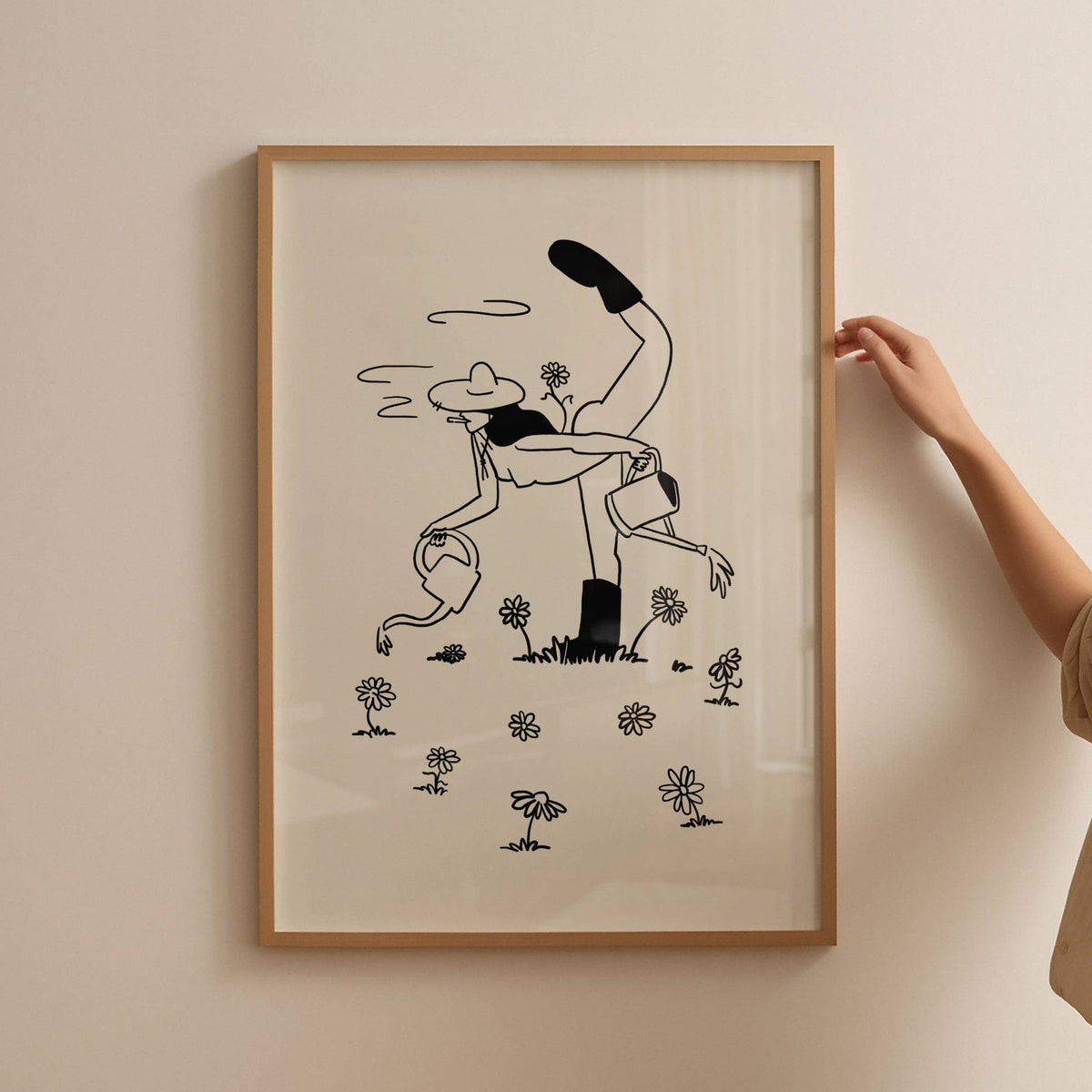 Gardening Minimal Art Print: 8x10