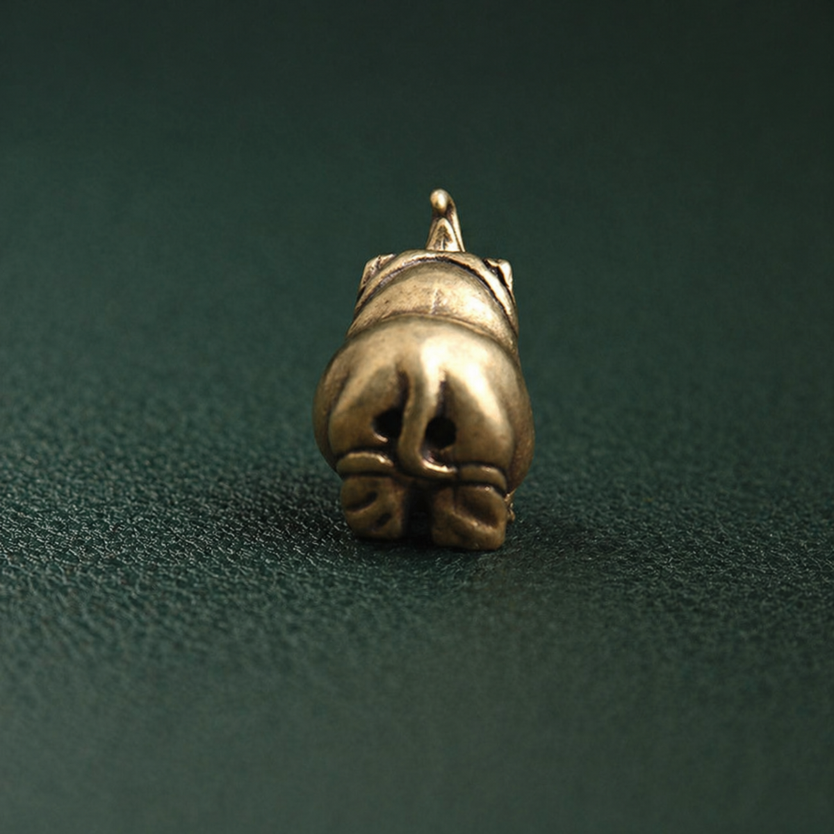 Solid Brass Rhinoceros Miniature Sculpture Ornament: A1