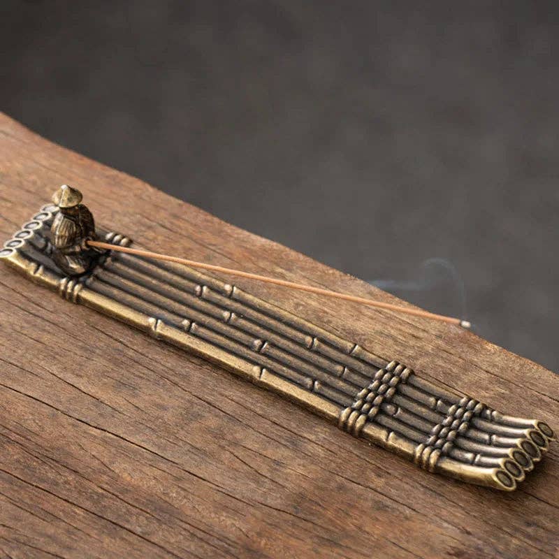 Fishing Incense Burner: Bamboo