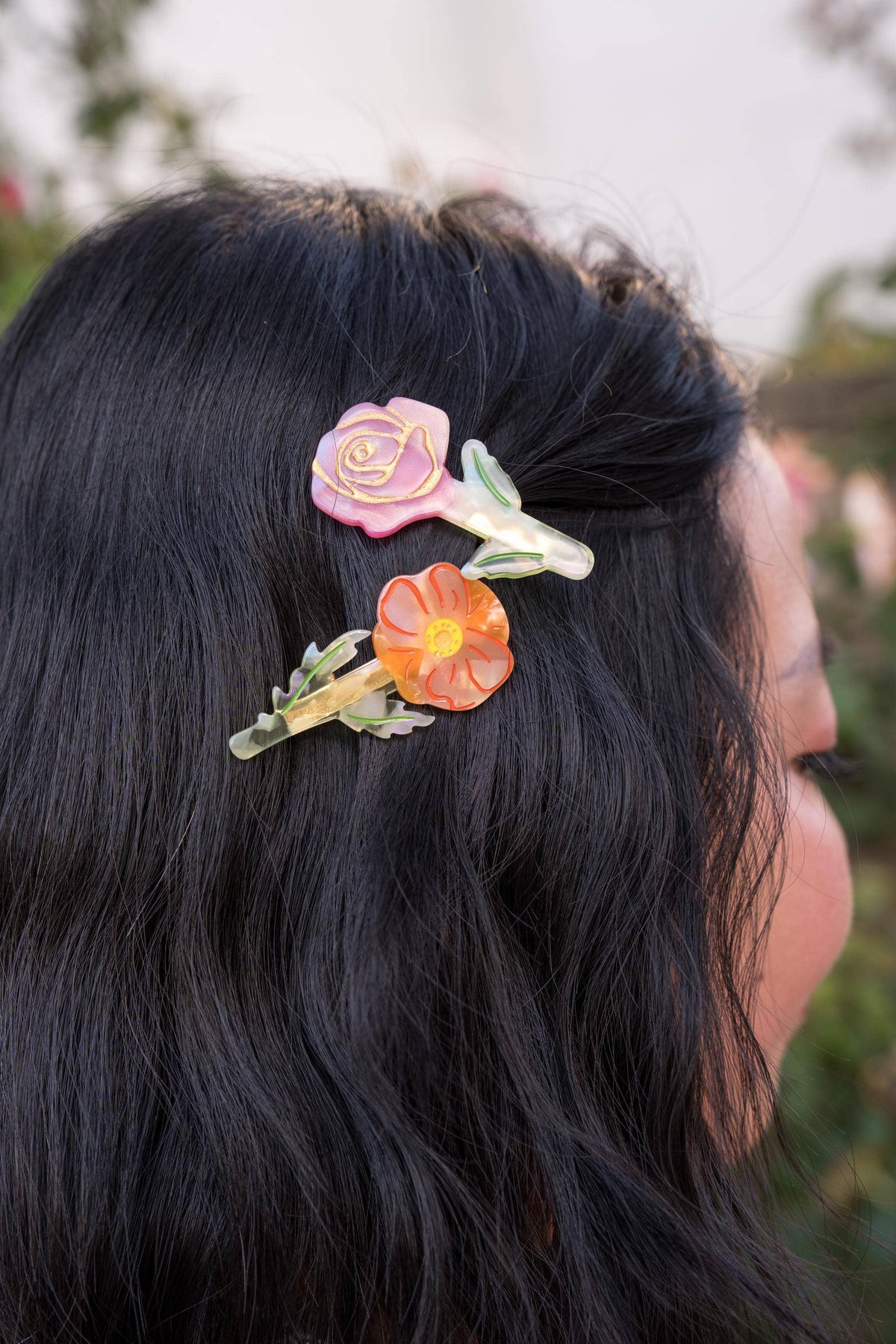 Rose Hair Clip/Brooch: Hair Clip