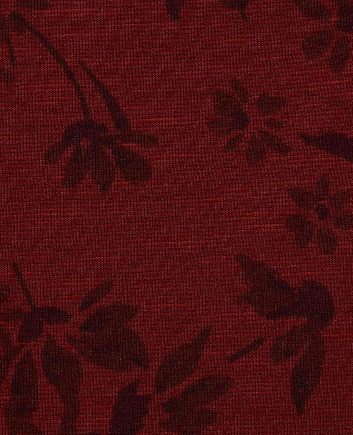 Chaka Wide Leg Crop Pant - Burgundy Print (F26)