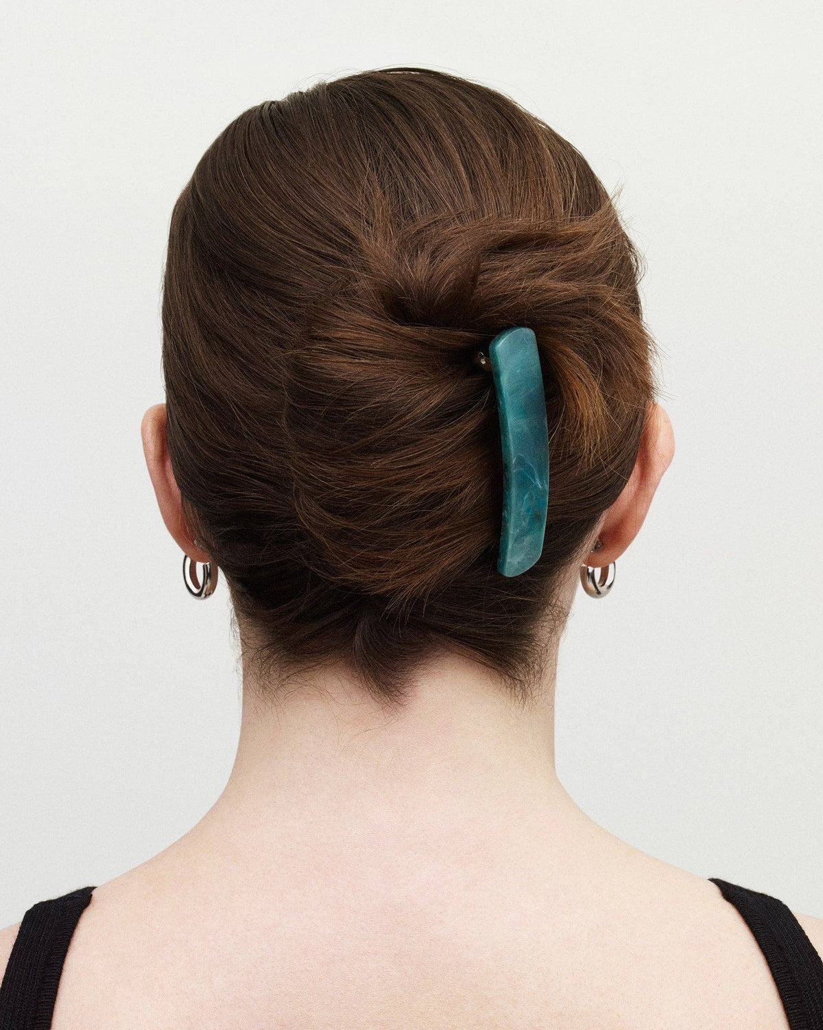 No. 3 Heirloom Barrette in Blue Roma
