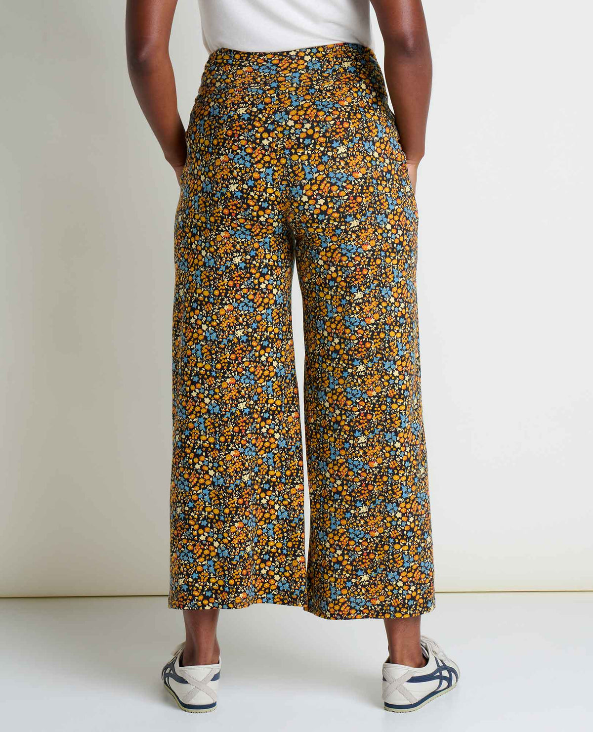 Chaka Wide Leg Pant (Black Ditsy Print)