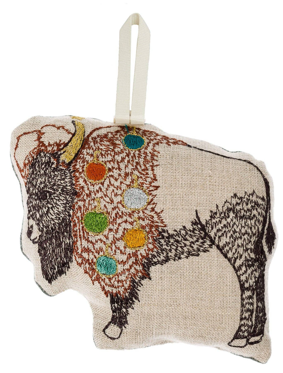 Bison with Ornaments Ornament