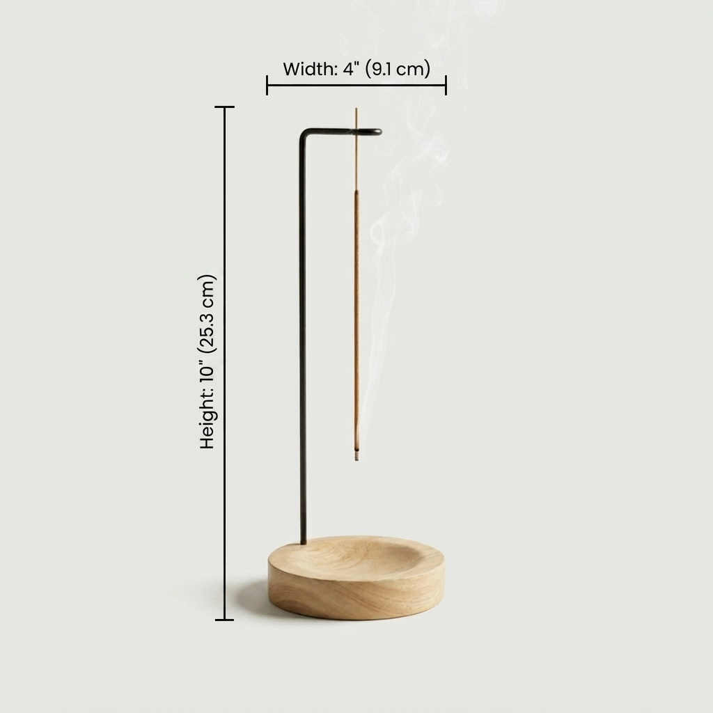 Kanso Suspended Incense Holder: Dark Wood