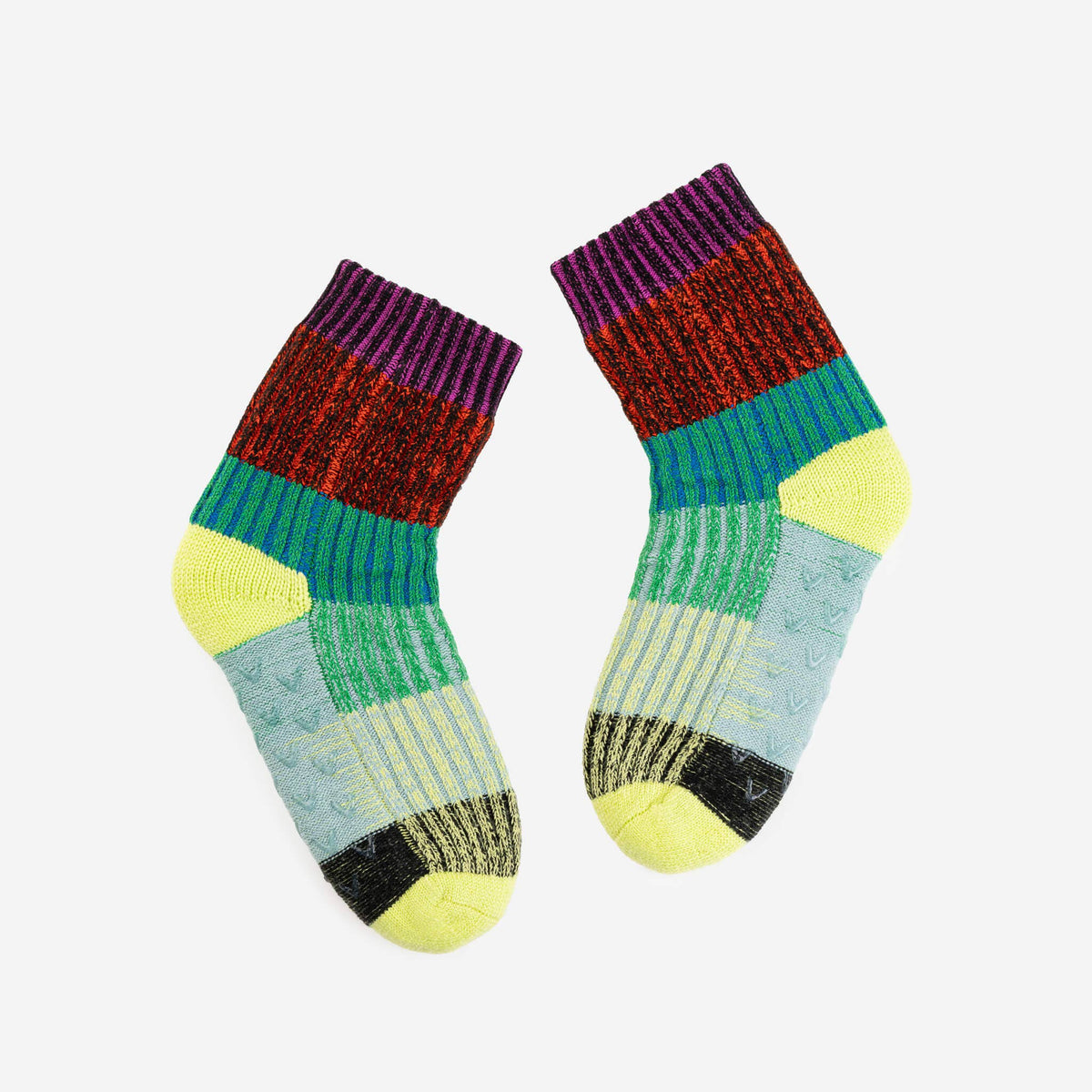 Mosaic House Socks: Lime Cobalt (L/XL)