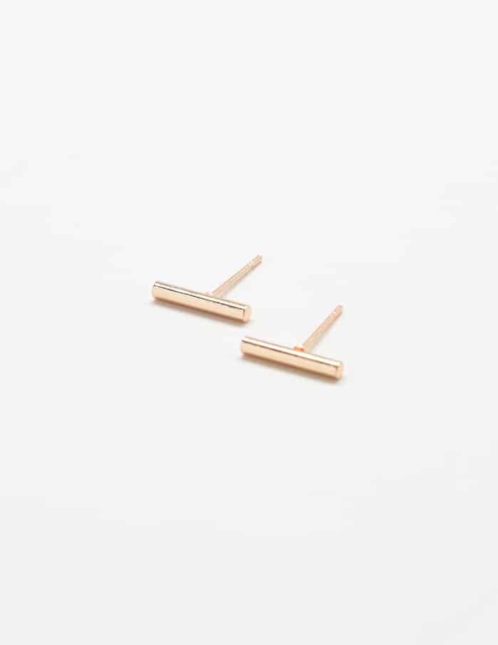 Gold Slim Bar Stud -  Sold SINGLE
