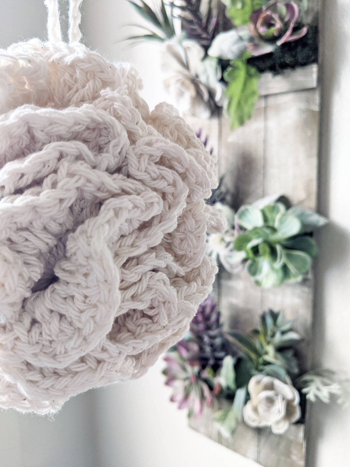 Eco-Friendly Cotton Crochet Bath & Shower Loofah: Jungle