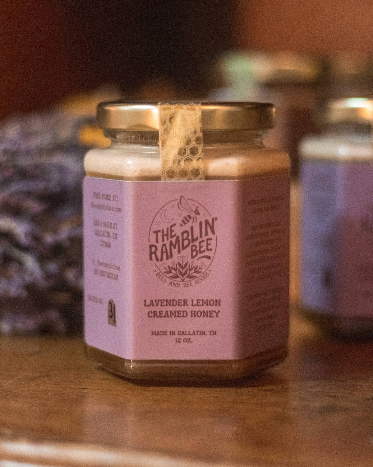 Lavender Lemon Creamed Honey