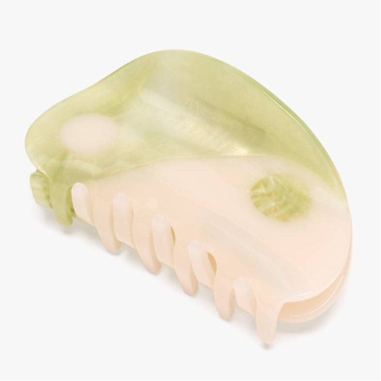 Matcha Yin Yang Green Acetate Hair Claw Clip Accessory