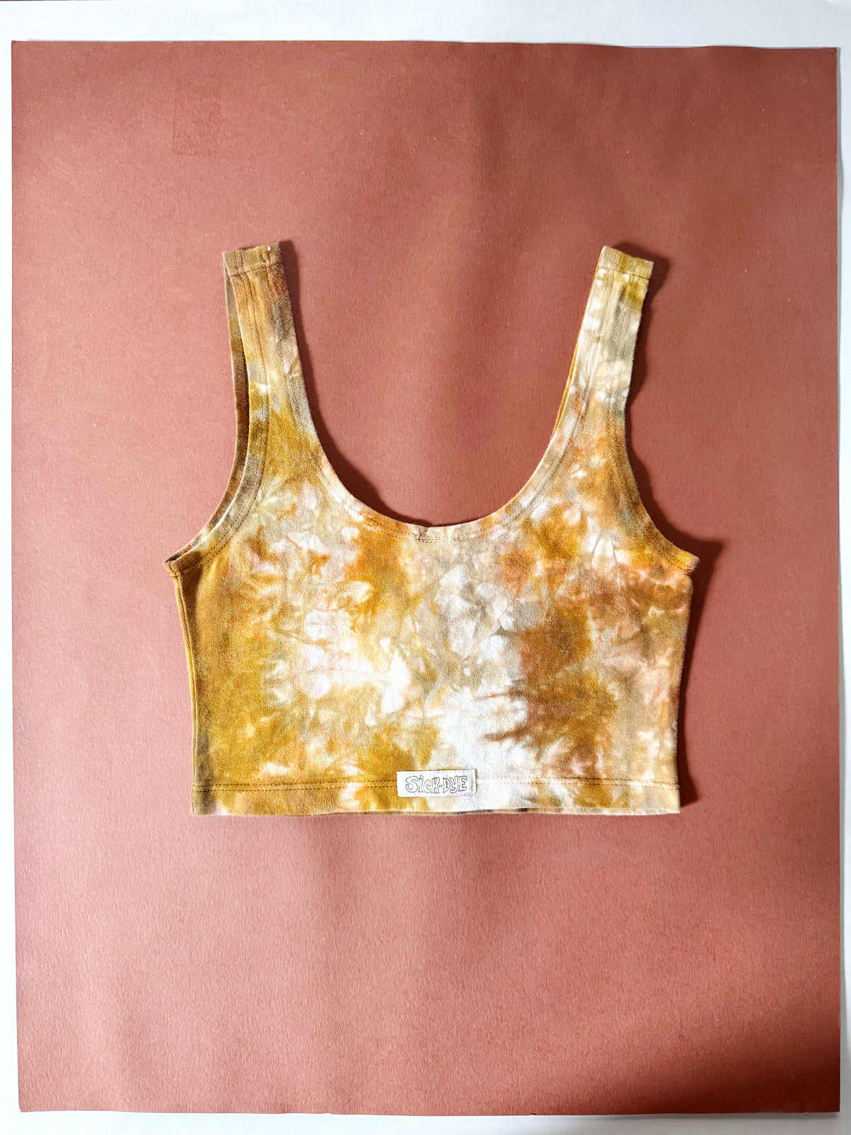 Sick Dye Tank (Mustard Tie Dye)