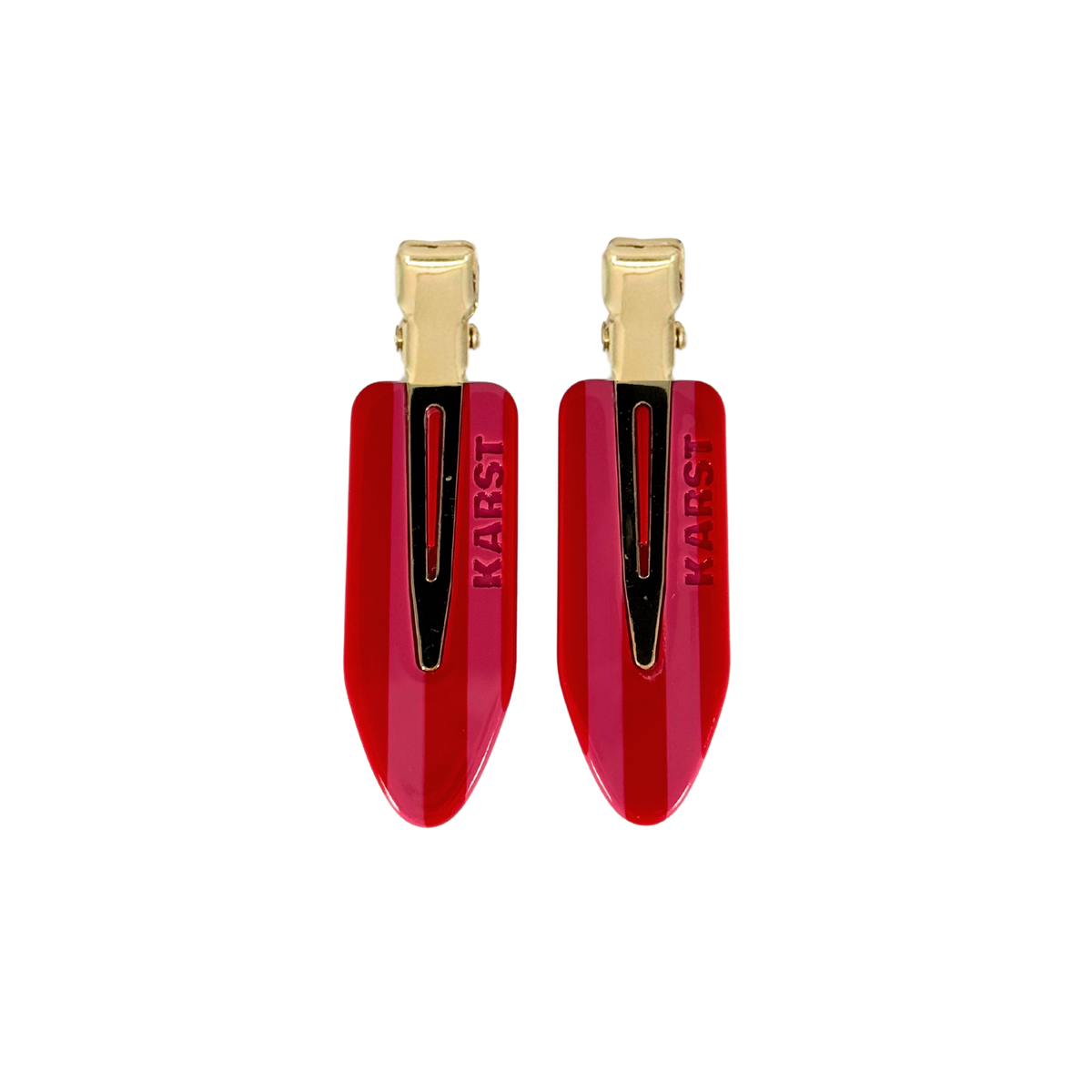 Creaseless Clips (Set of 2) — Candy Cane Stripe