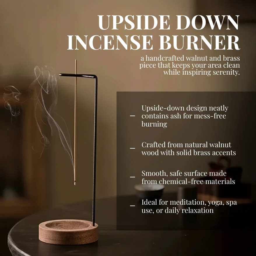 Kanso Suspended Incense Holder: Dark Wood