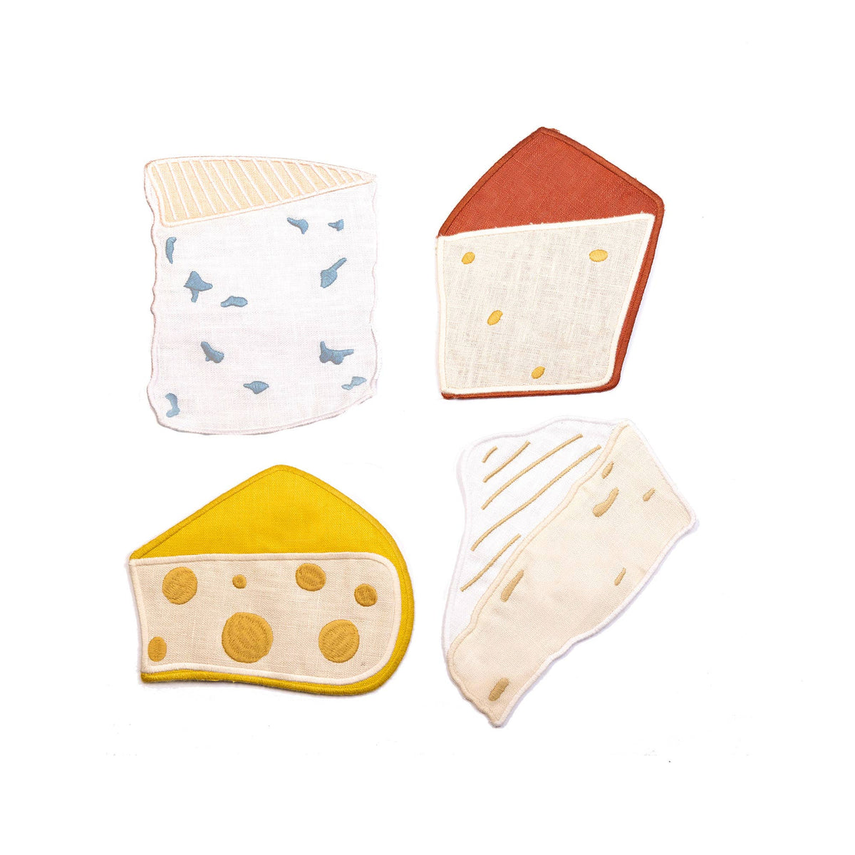 Cheese Cocktail Napkins - Set of 4