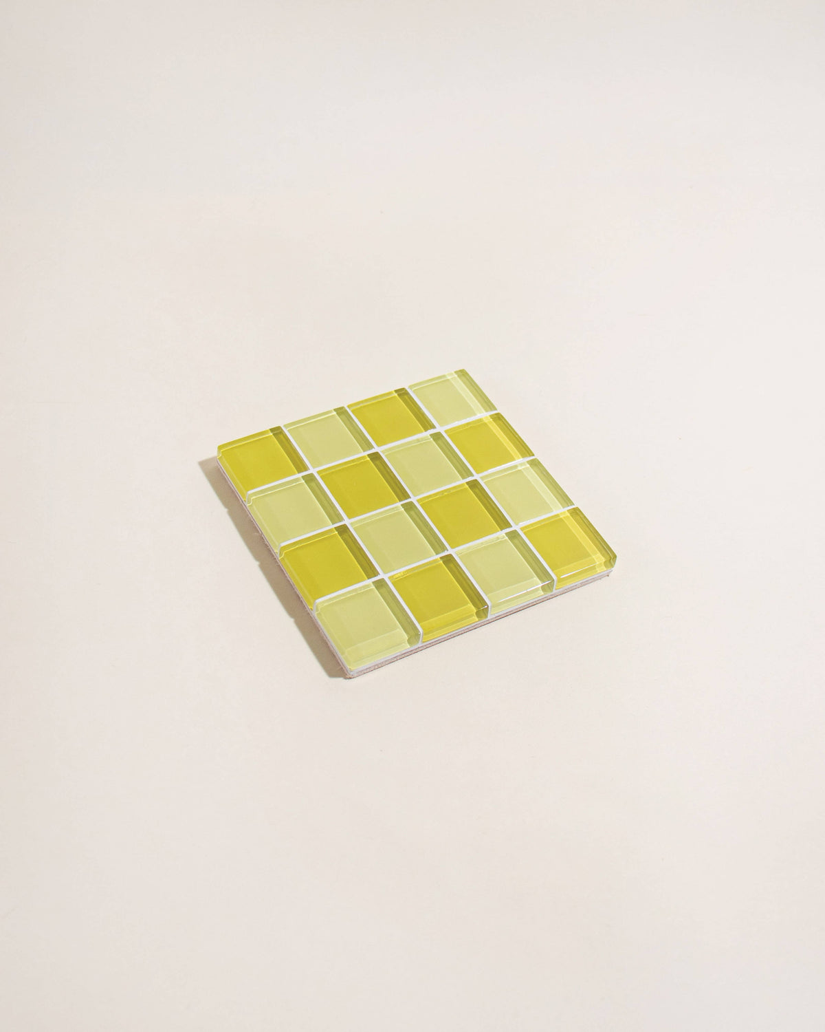 GLASS TILE COASTER - Banana Frosting