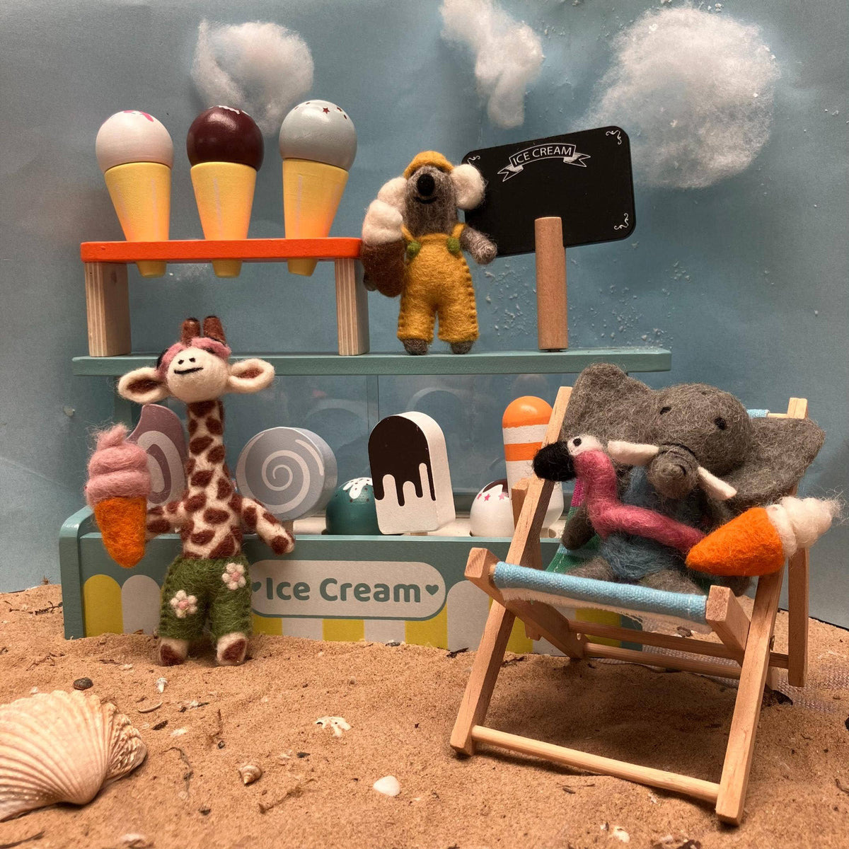 Handmade Felt Kobe the Koala Safari Hanging Decoration