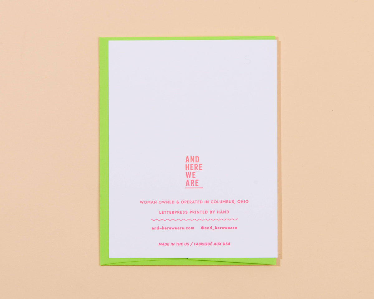 Happy Fuckin Birthday Letterpress Greeting Card