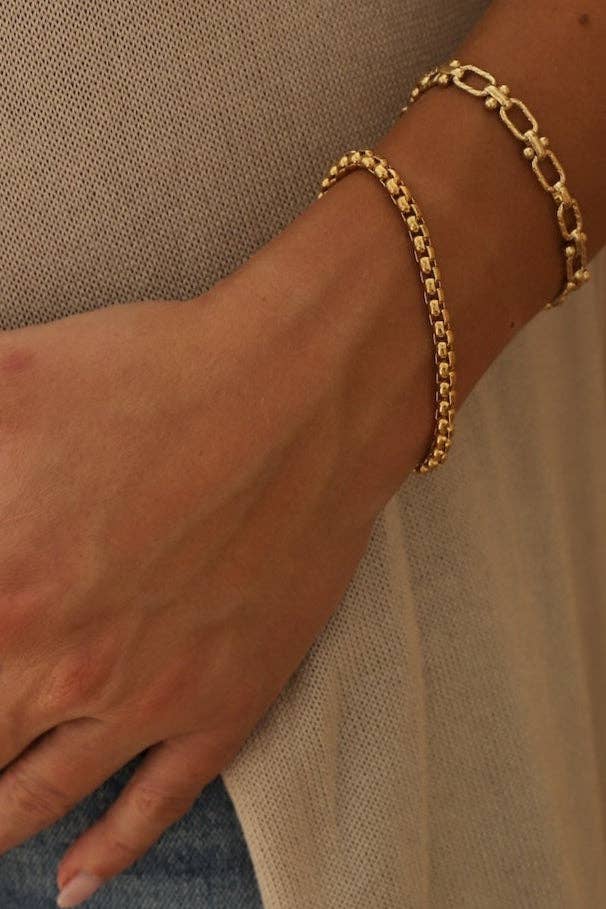 NOVA CHAIN BRACELET: GOLD