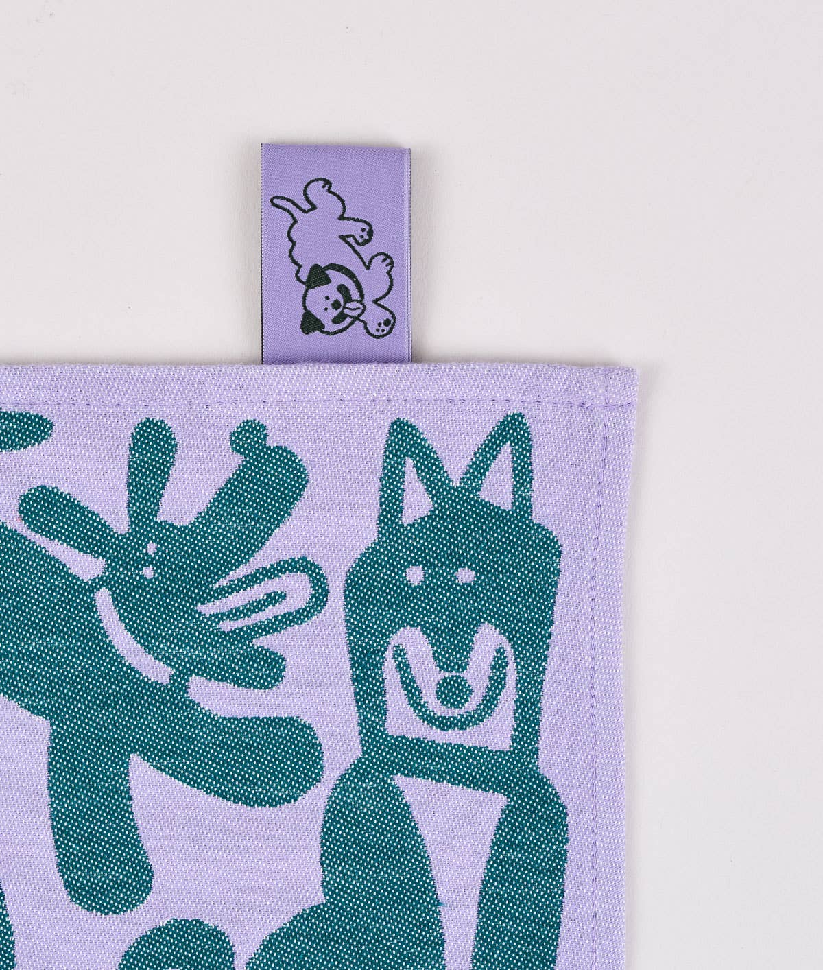 Dogs Day Out Woven Cotton Tea Towel