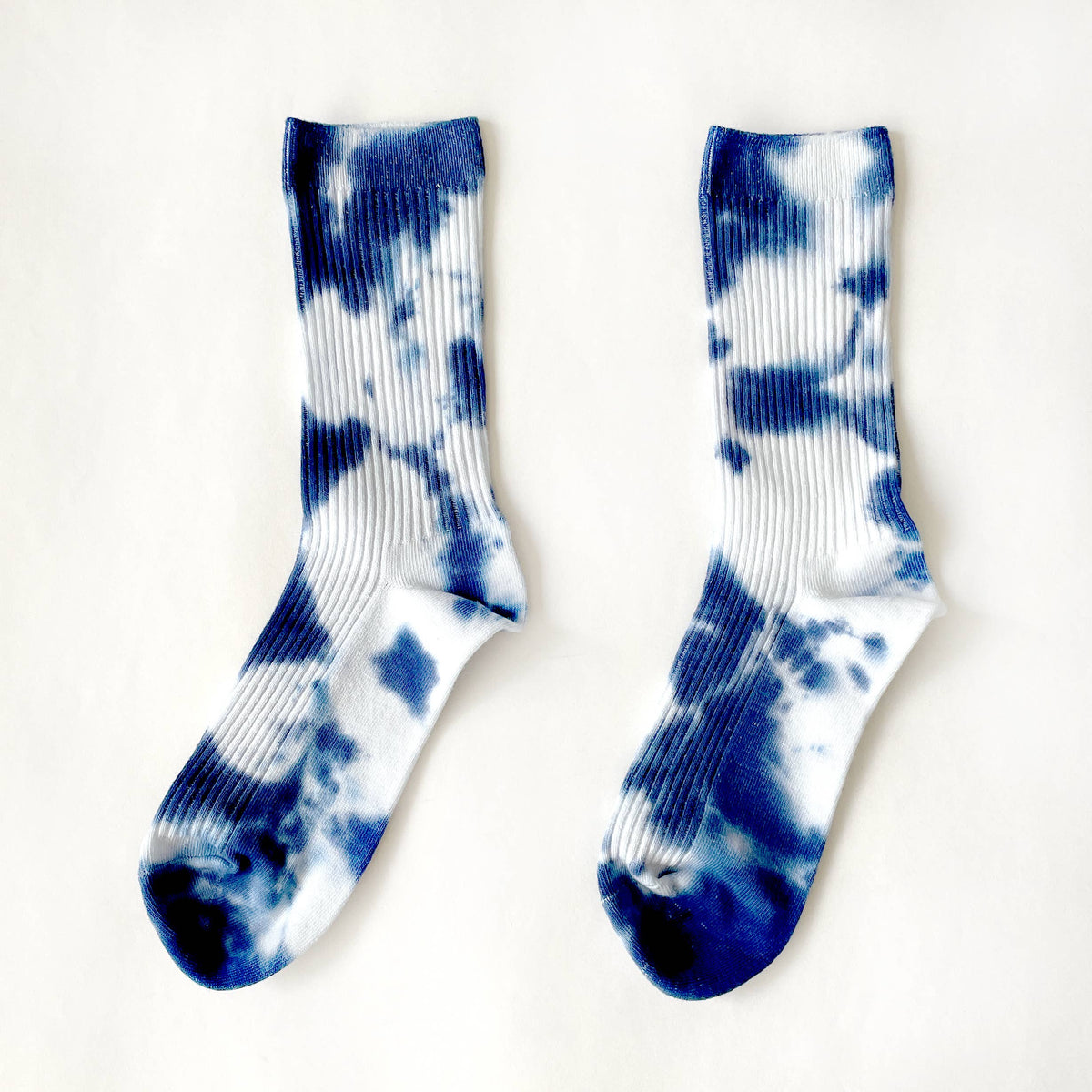 Indigo Tie-dye Dressy Socks (Women&#39;s)