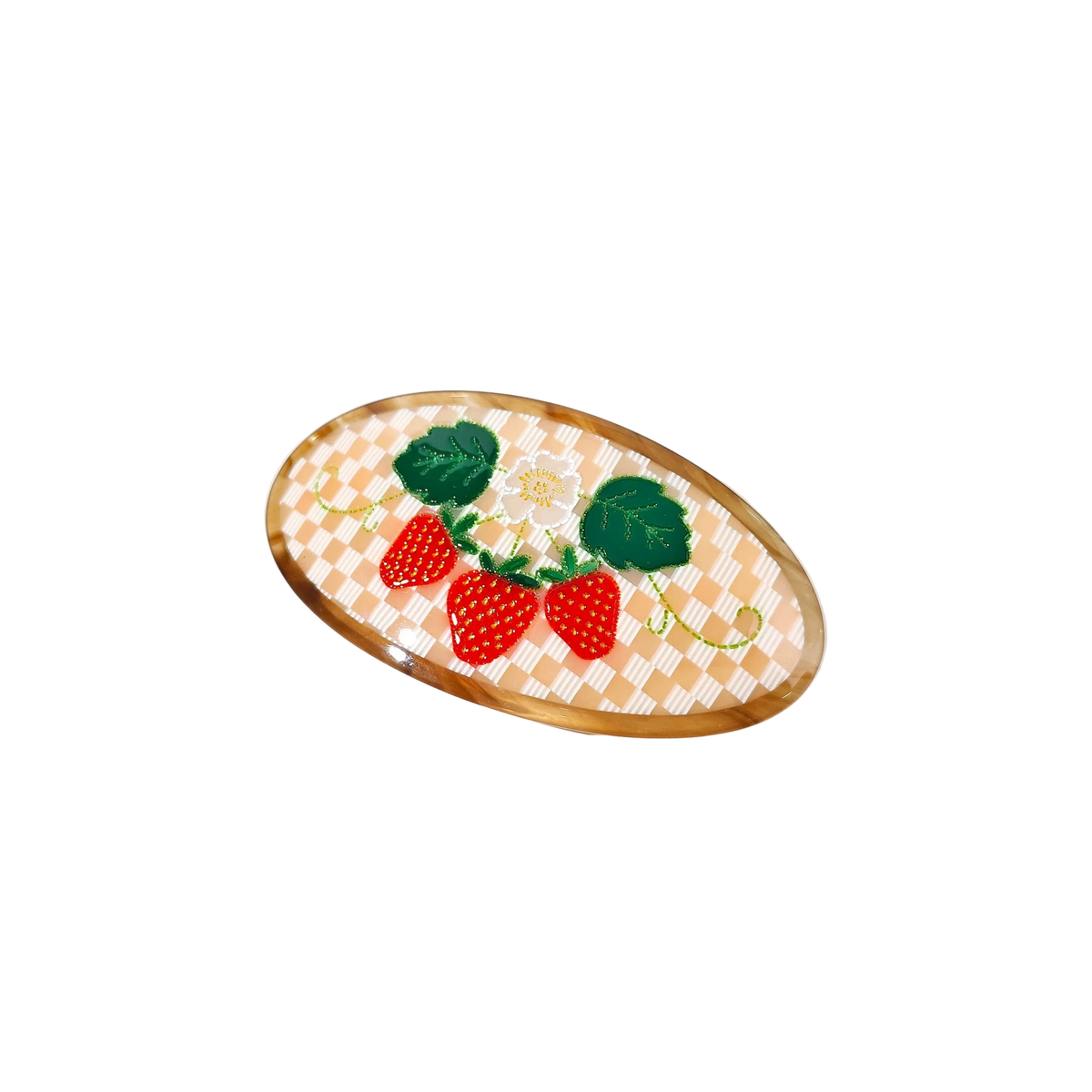 Strawberry Fields Ponytail Barrette