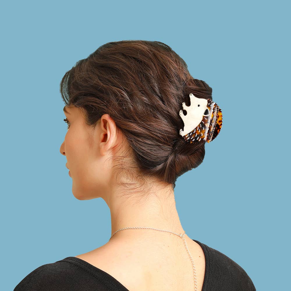 Hedgehog Hair Claw Clip