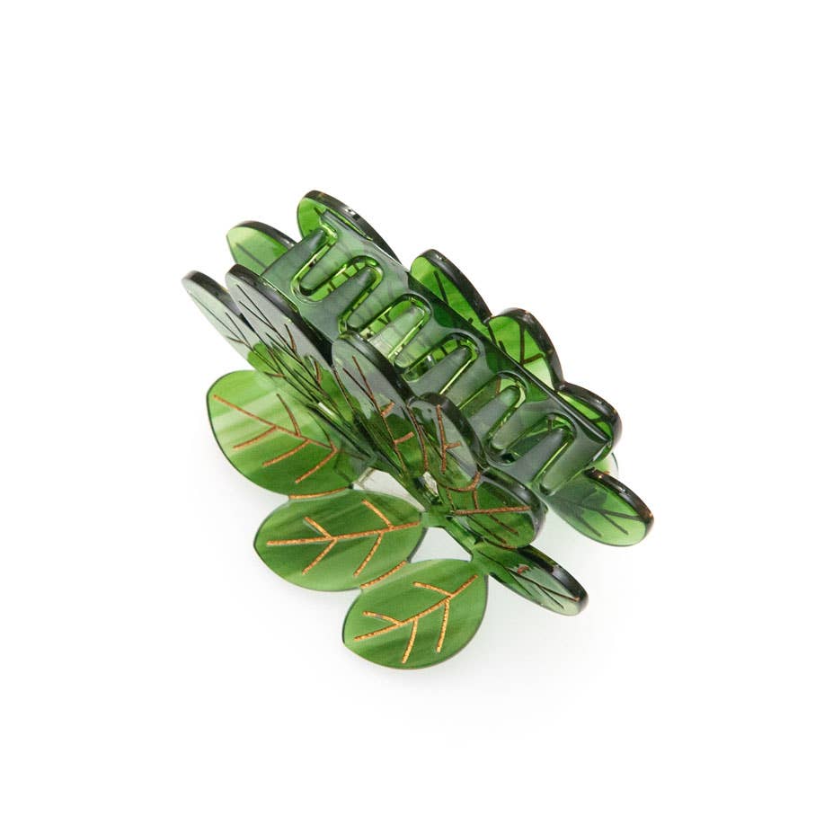 Olive Leaf Claw Clip