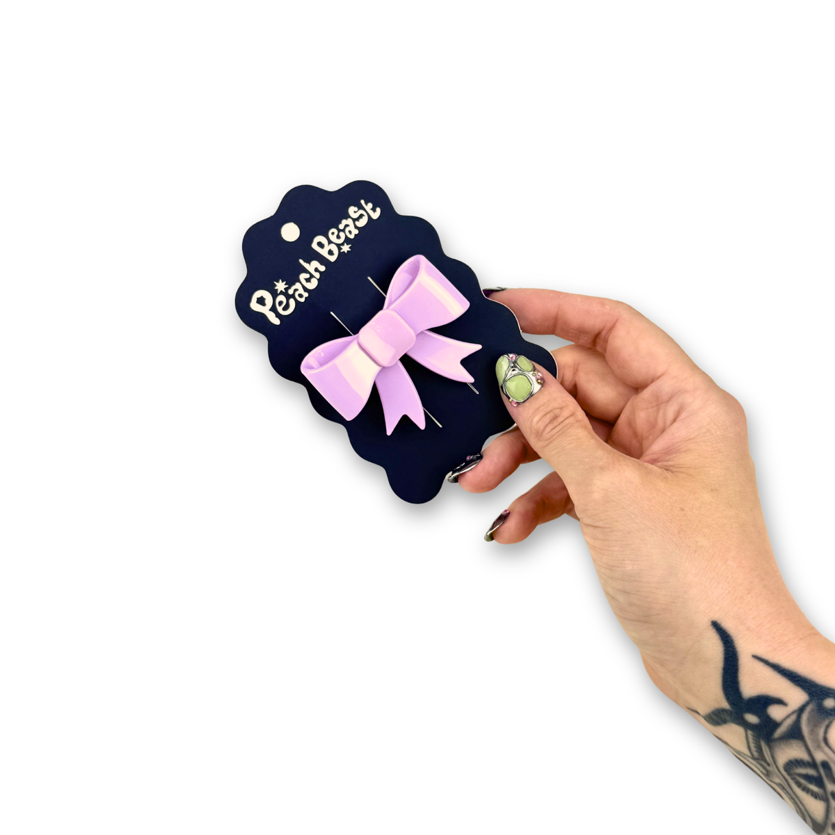 Bow Hair Clip: Blue