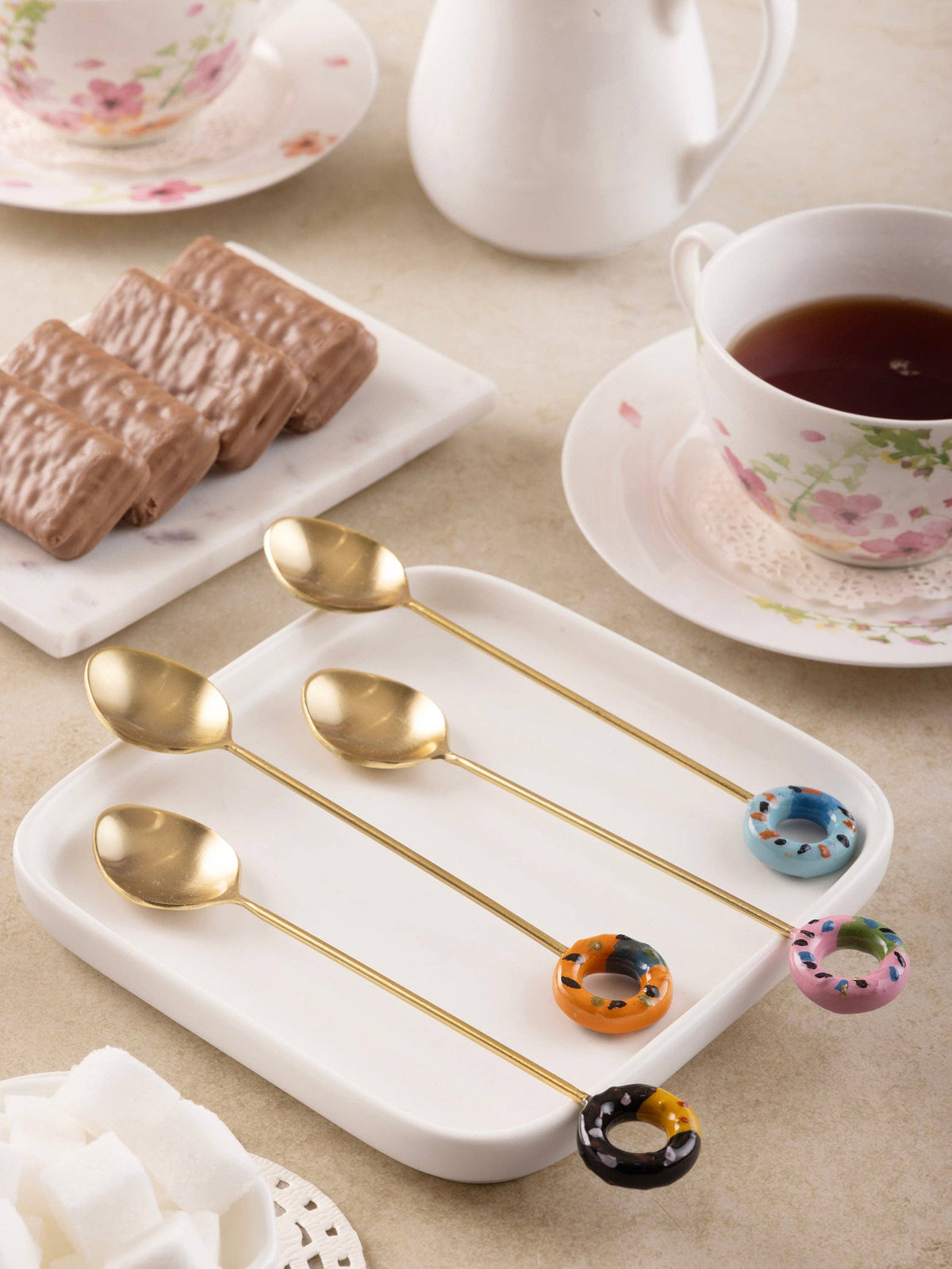 Bursa “Donut” Gold Teaspoon (Stainless Steel