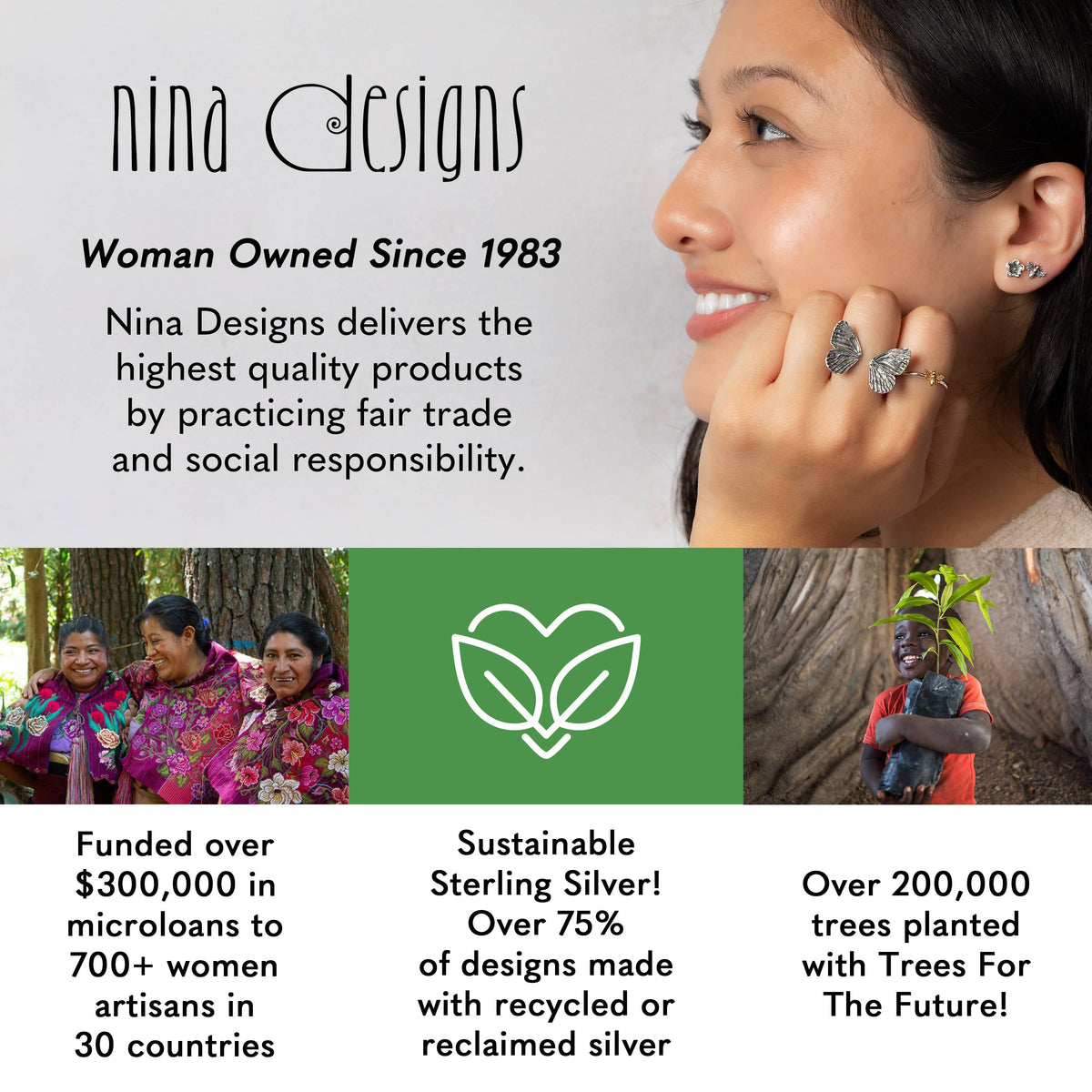 Mixed Metal Banana Stud Earring SINGLE 10x9mm