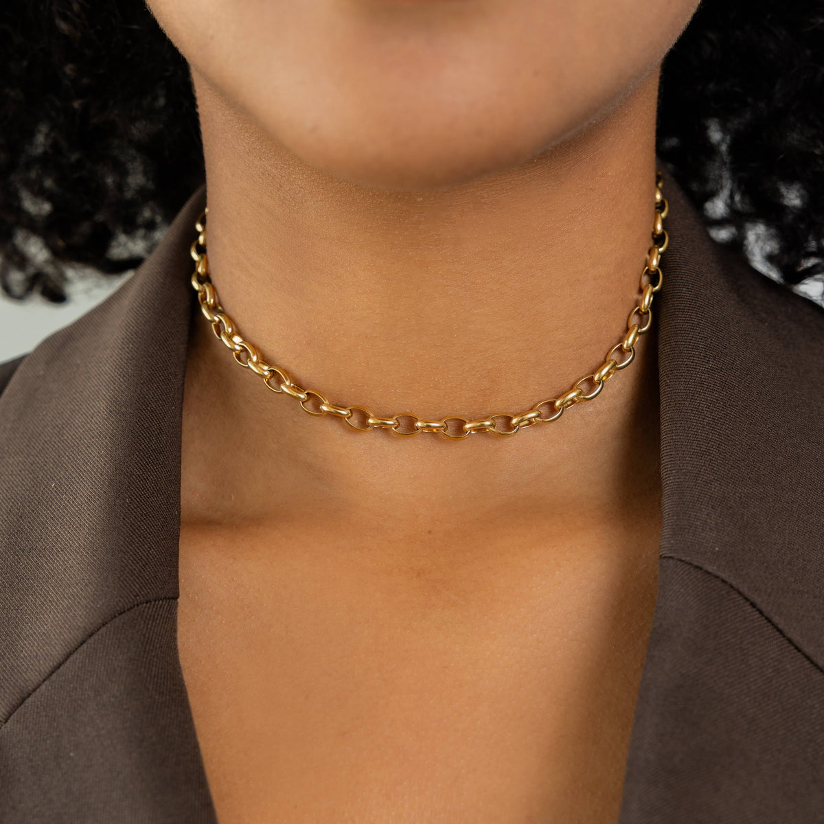 Waterproof Gold Chunky Link Chain