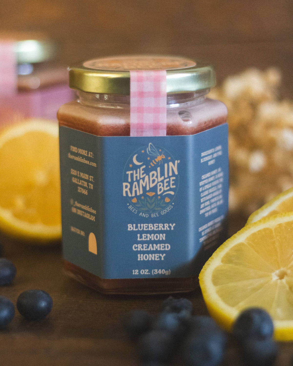 Blueberry Lemon Creamed Honey