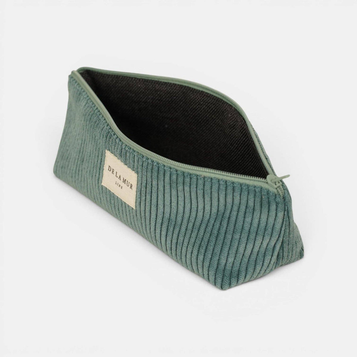 Corduroy Pencil Case – Teal (Jade)