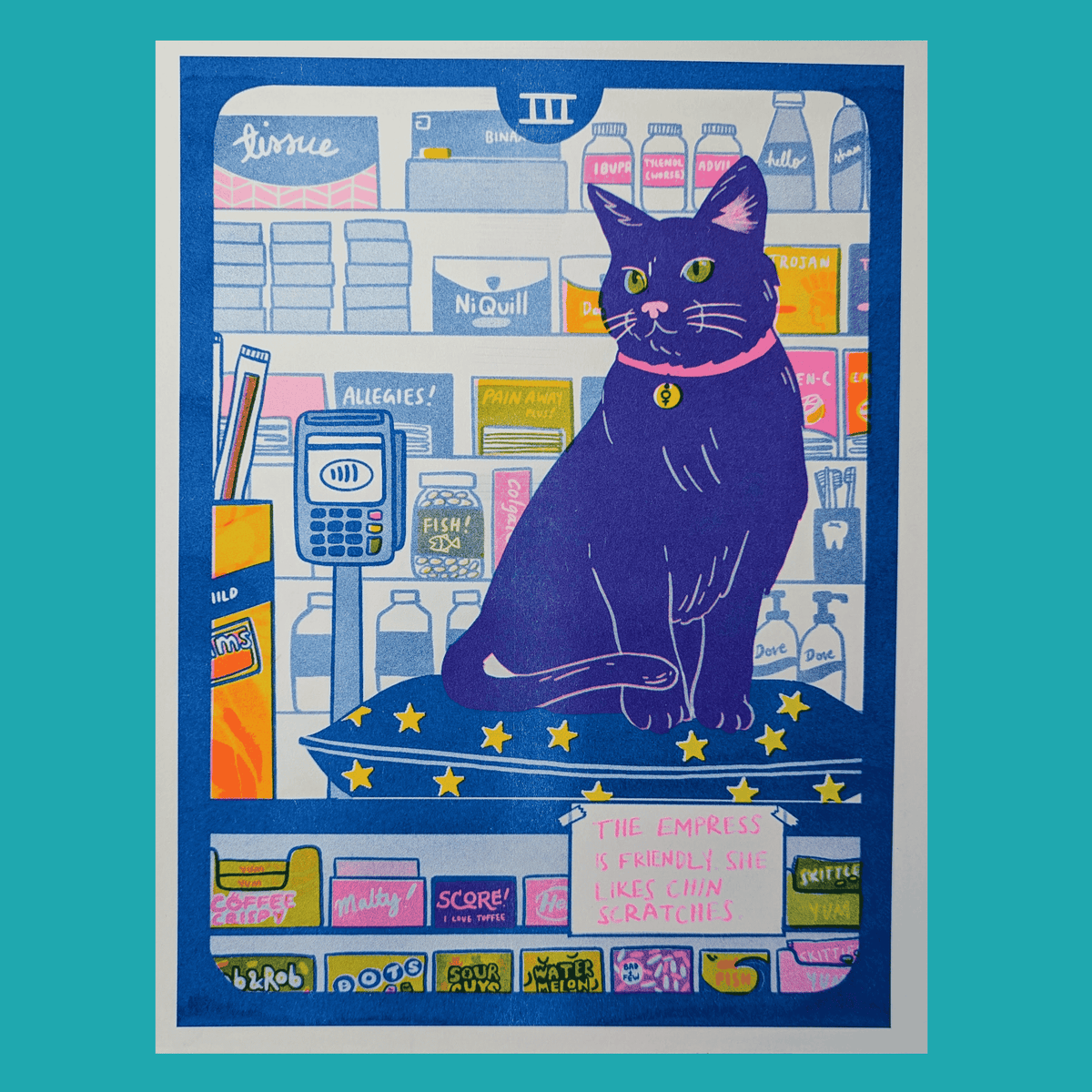 The Empress | 8.5"x11" Risograph print