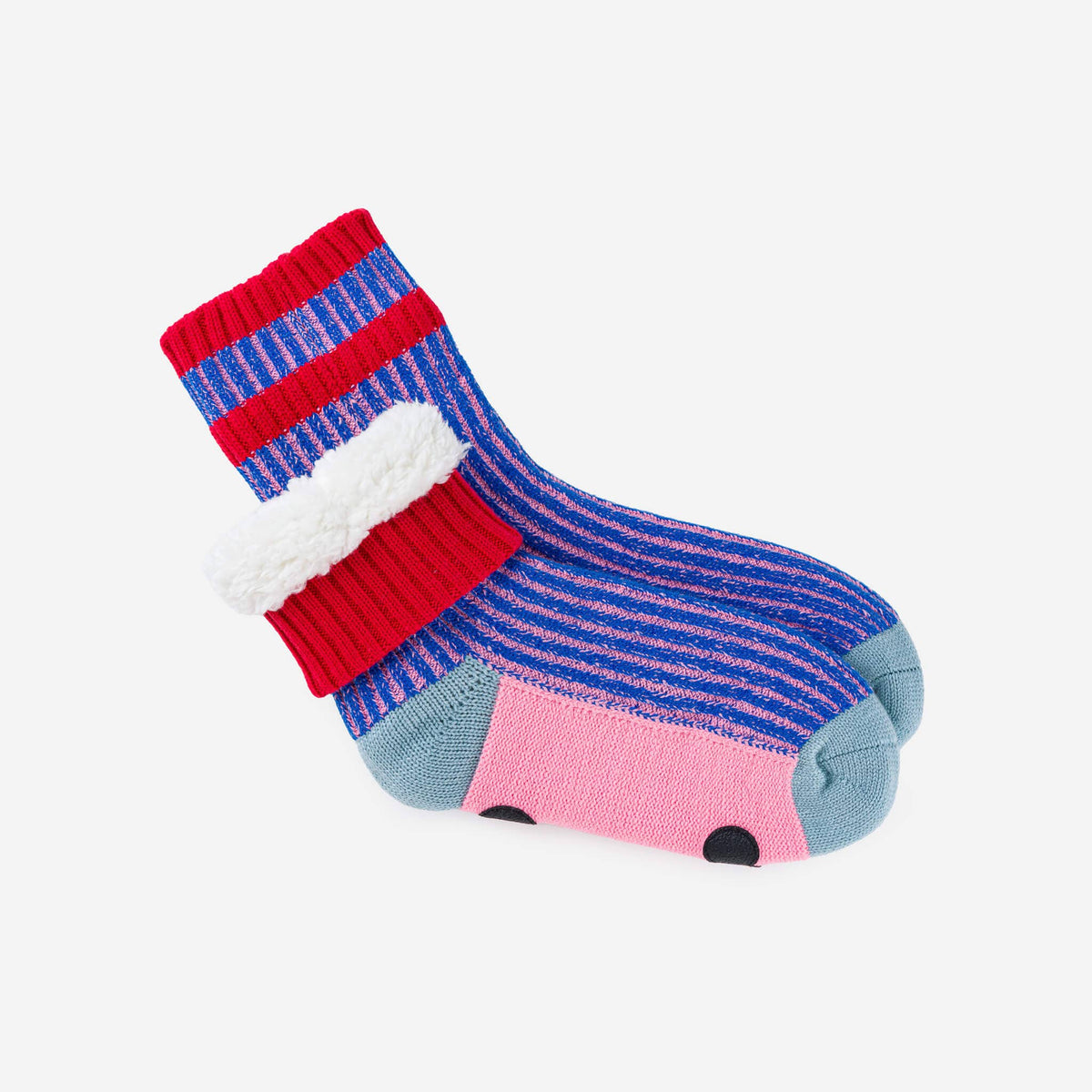 Gym House Socks: Cobalt Pink / S/M - W 6-9<br>M 5-7.5