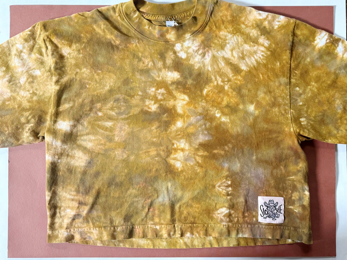 Sick Dye Crop Top (Mustard Tie Dye)