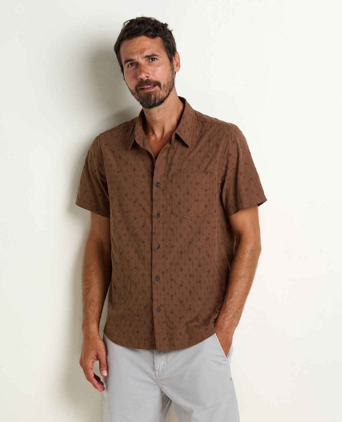 Airscape Embroidered Shirt - Earth (S26)