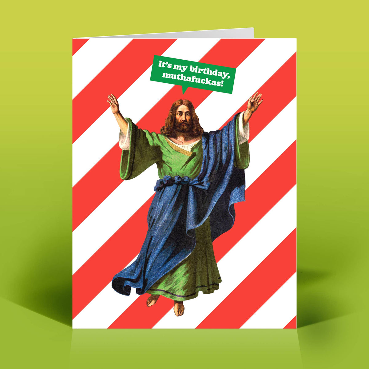 Funny Christmas Card – JESUS MOFOS – Vintage Sweary Humor
