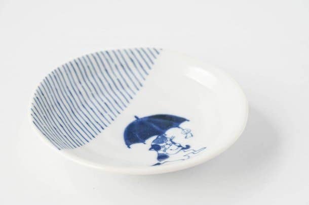 SHICHI SOMENEKO Plate 10cm: Tokusa
