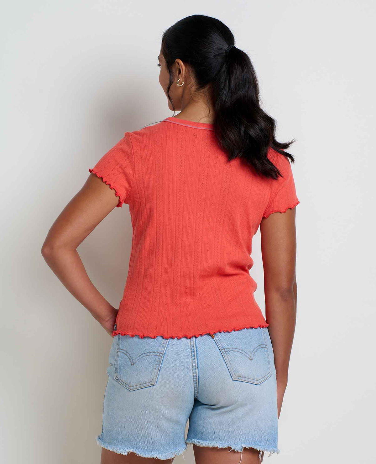 Foothill Pointelle SD Baby Tee (Salamander)