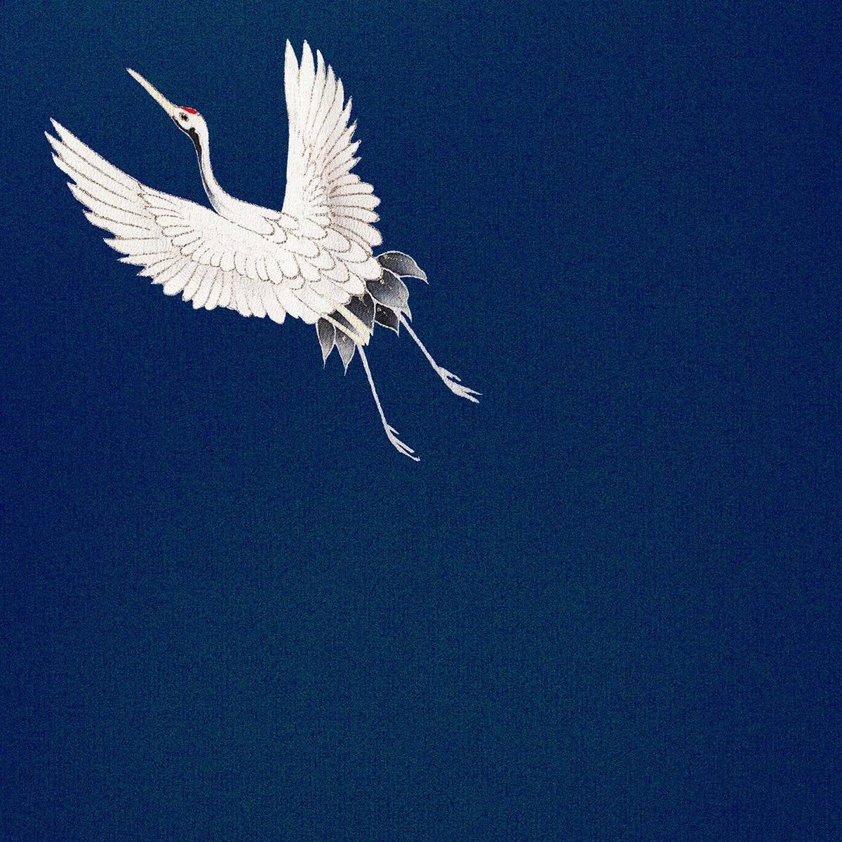 Cranes in Blue Japanese