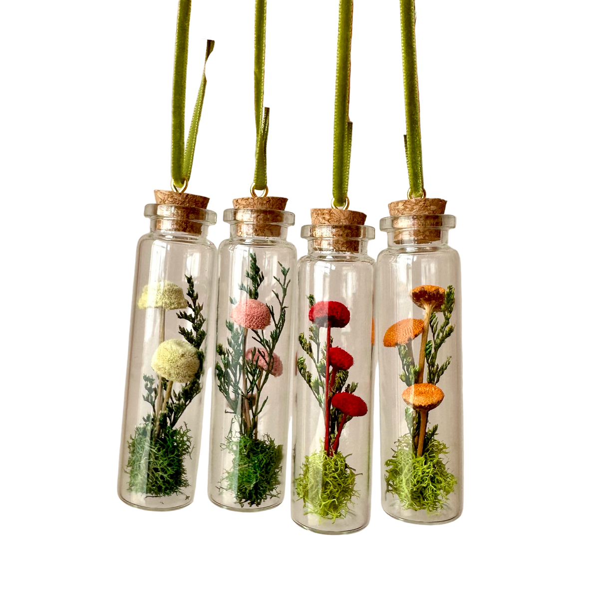 Mix Mushroom Flower Fields Terrarium Ornament