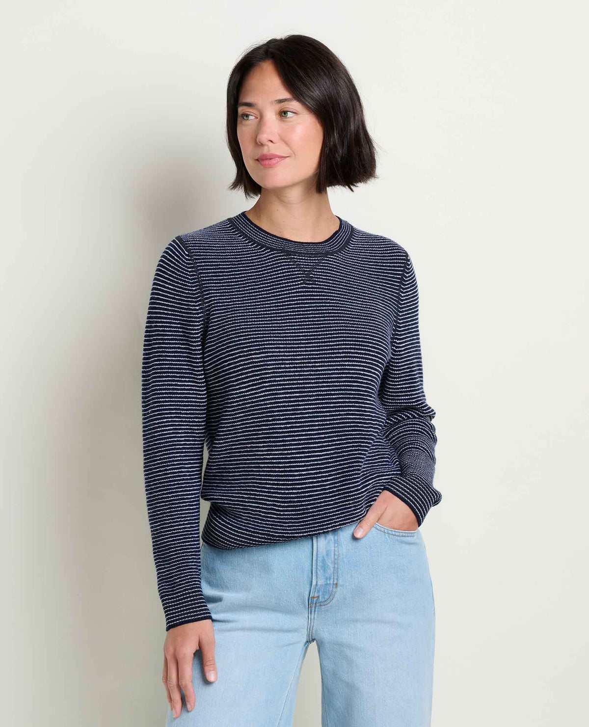 W’s Peak Merino Crew Sweater - Midnight Pattern (F26)