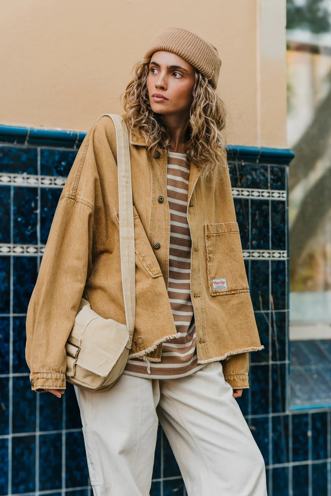 Weston Denim Jacket: Mustard *Unisex