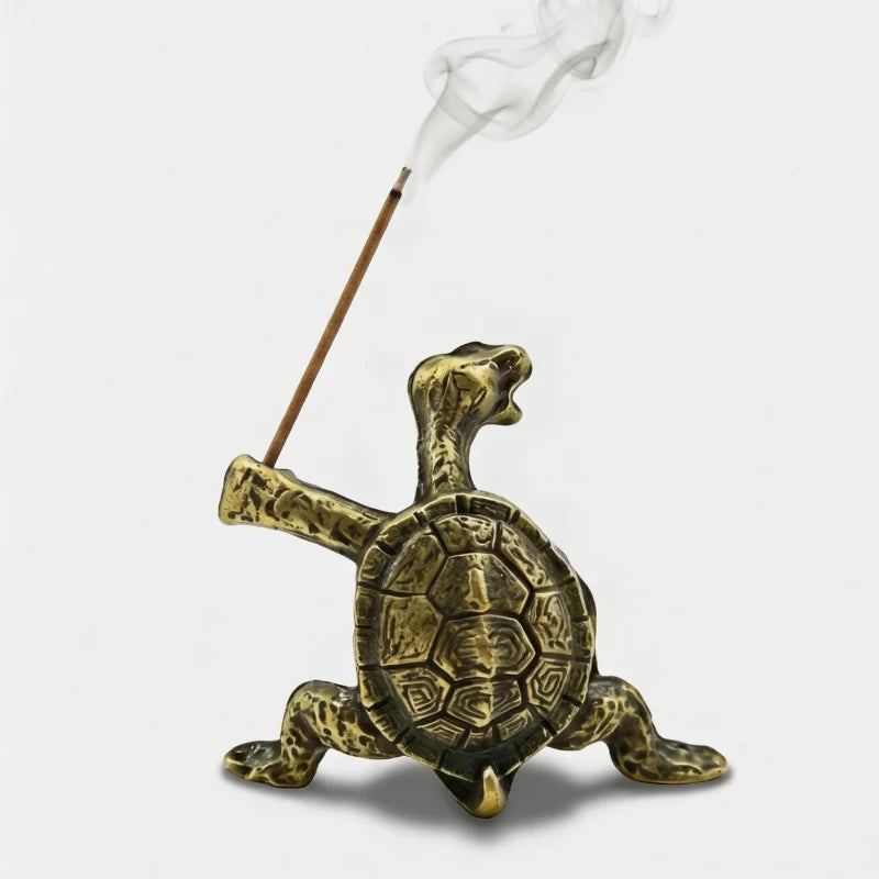 Large Turtle Incense Holder
