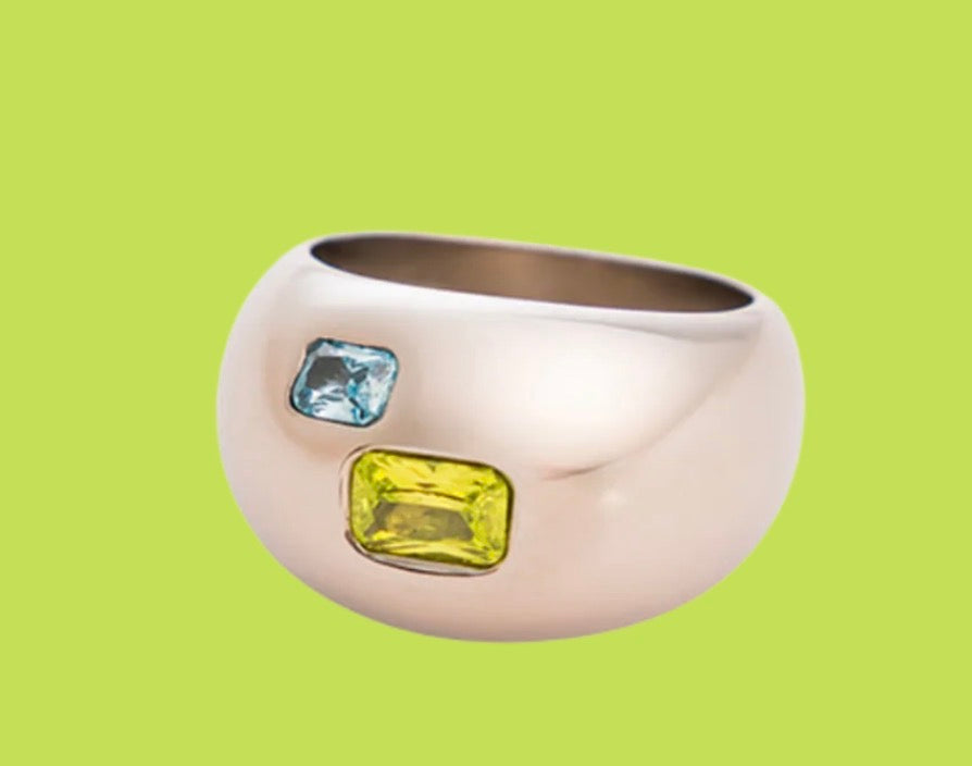 Atlas Ring Gold Silver