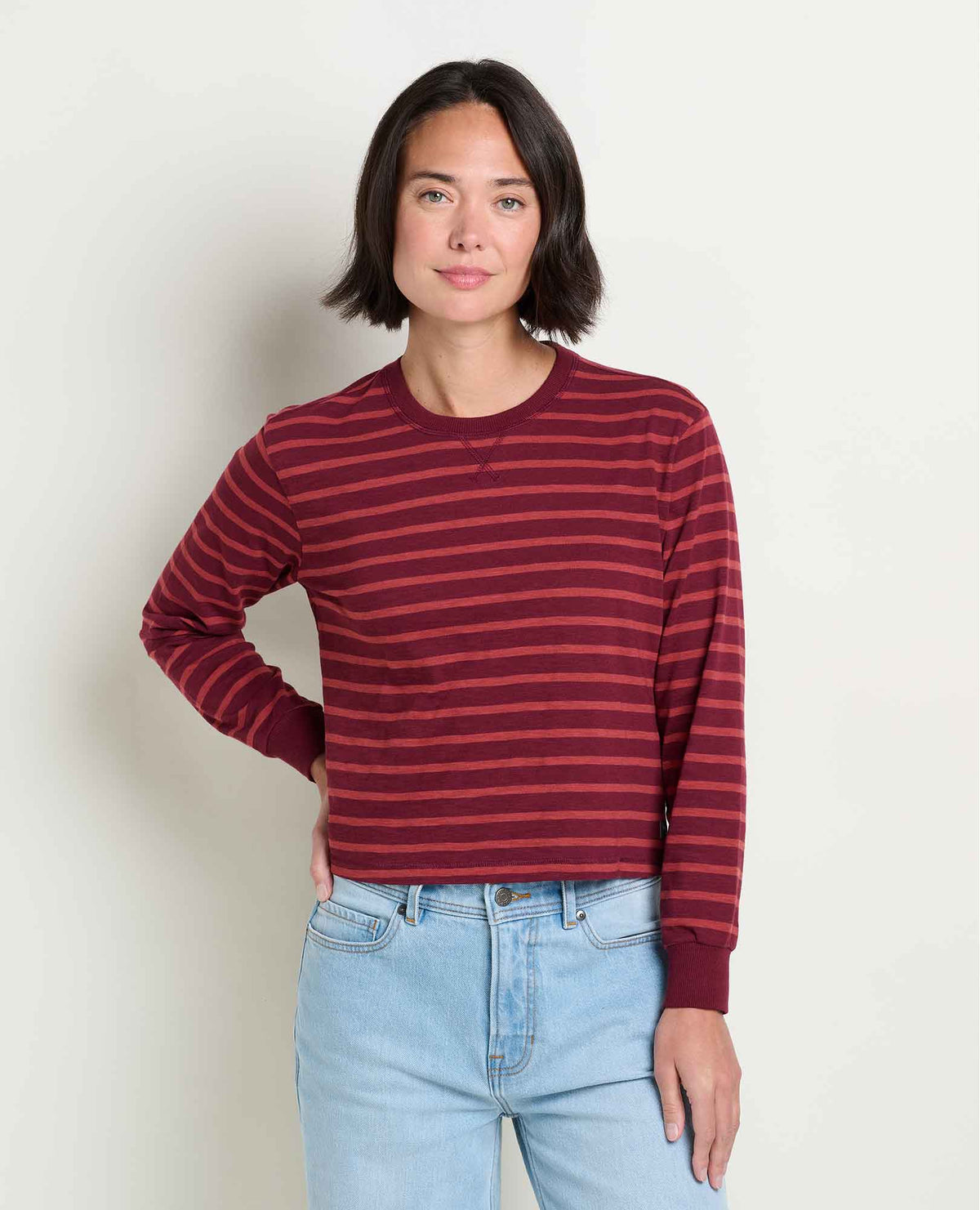 W’s Boundless Jersey LS Tee - Port Pattern (F26)