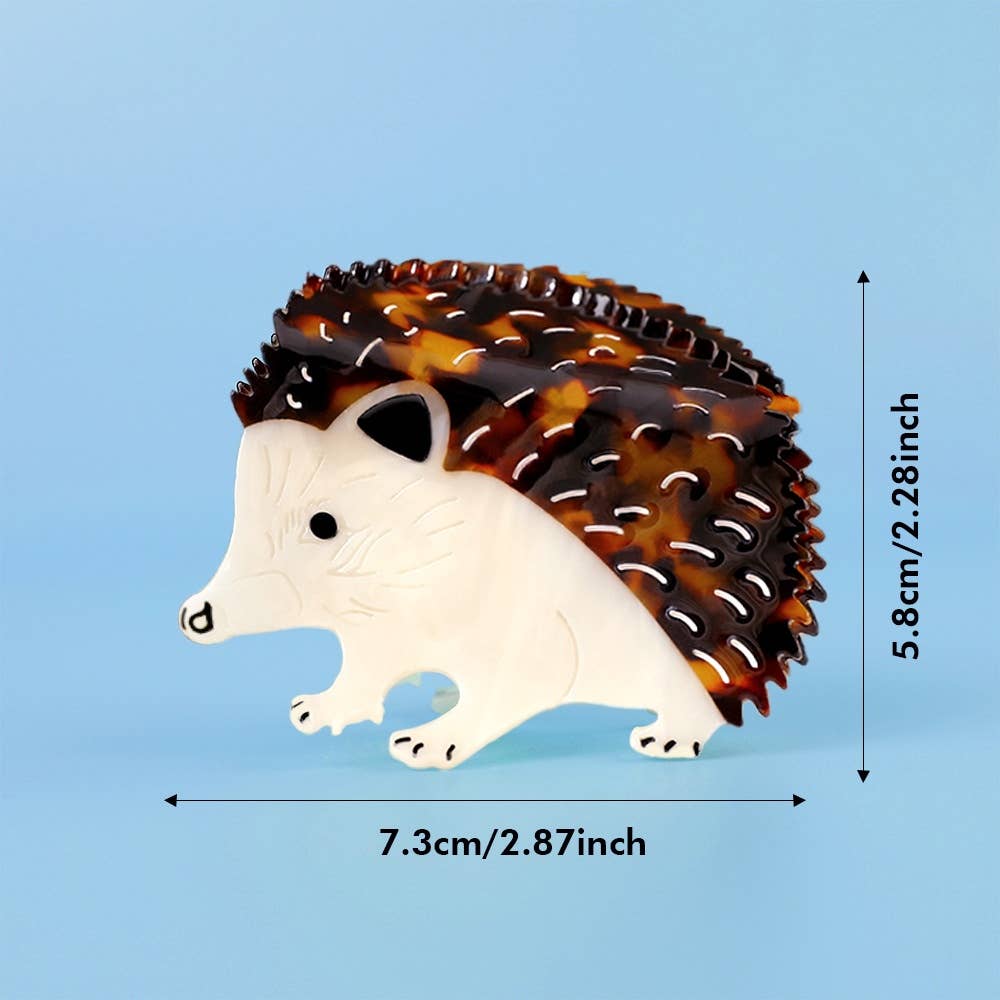 Hedgehog Hair Claw Clip
